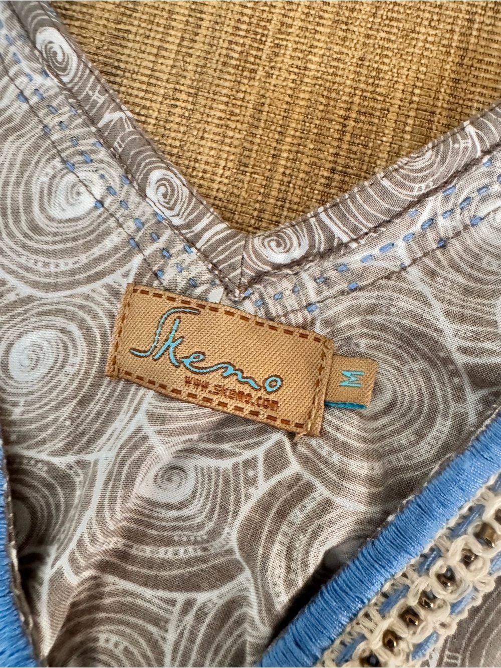 Skemo Boho Beaded Shift Dress - Picture 11 of 12